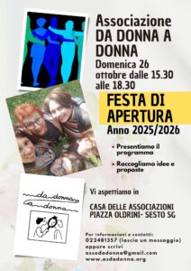 Volantino festa di apertura 2025